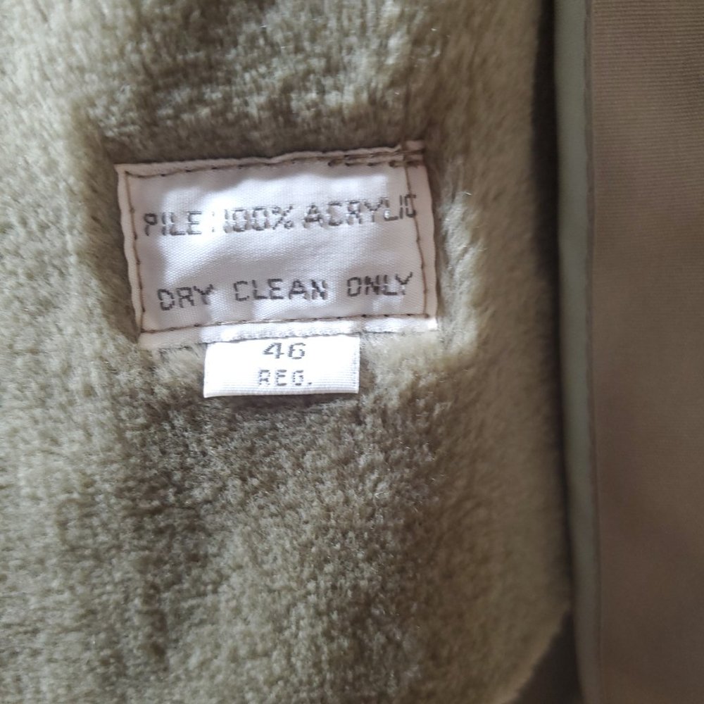 Vintage 80's Men's Beige Double Breasted Trench Coat - 46R - Misty Harbor - Like - Picture 11 of 14